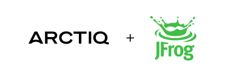 Arctiq and Jfrog logos