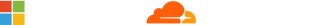 Microsoft and Cloudflare - logos