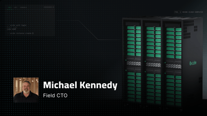 Oxide Cloud Computer rack-scale hardware with CLI, API, and console access, alongside Michael Kennedy, Field CTO at Arctiq